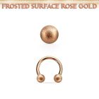 cbettfo3 barbell circular acero 316l oro rosa bolas acero esmerilado 3mm distribuidor