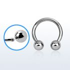 cbr12b barbell circular acero quirurgico 2mm bolas 6mm rosca externa al por mayor