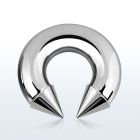 cbrcn00 316l steel 10mm circular barbell with internal 12mm cones