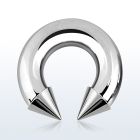 cbrcn0 316l steel 8mm circular barbell with threaded 10mm cones