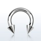 cbrcn12 barbell circular acero quirurgico 2mm conos 5mm rosca externa venta