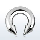 cbrcn2 316l steel 6mm circular barbell with internal 8mm cone