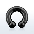 cbrt0 pvd 316l steel 8mm circular barbell w intern 12mm balls