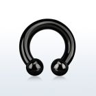 cbrt4 pvd 316l steel 5mm circular barbell w intern 8mm balls 
