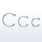 clns20 316l steel fake nose clips in 20g 0 8mm