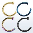 cltns aro nariz clip falso acero 316l anodizado 1mm venta