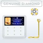 d9gsc15 caja 9 piercing nariz l oro 9 kts 0 6mm diamantes redondos 1 5mm distribuidor