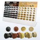 dacb183 display acrilico 72 plugs falsos madera areng sawo cocodrilo jaca barra acero quirurgico 8mm 10mm venta