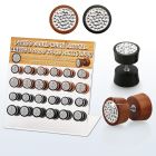 dacb186 display acrilico 24 plugs falsos madera areng sawo multi cristal ferido lado 8mm 10mm venta
