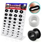 dapg20 display board of black white silicone flesh tunnel