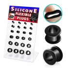 dapg24 display 24 dilataciones tunel silicona negra 4mm 18mm venta
