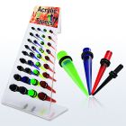 dapg46d board of colorful acrylic uv taper with double o ring