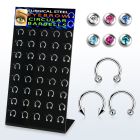 dbjmx5 316l circular barbell with 2 2 5 3mm ball cone jewel