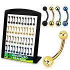 dbnts anodized 316l steel belly banana with 5 6mm ball