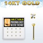 dgnb19 caja 12 piercing nariz oro 14 kts 0 6mm zirconia cuadrada 2mm distribuidor mayorista