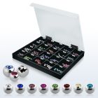 dmbj6 caja display 200 bolas joya bisel 5mm 6mm rosca venta