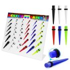 dmxp11 display 36 expansores acrilico uv anillo goma 3mm 10mm distribuidor