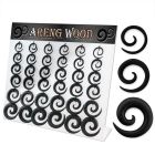 dmxp15 display 36 expansores espiral madera areng 2mm 10mm al por mayor