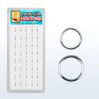 dnsm27 display of 925 silver seamless ring in assorted sizes