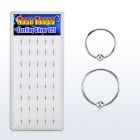 dnsm32 box w silver nose hoops w a single ball 8 10mm