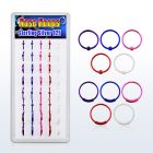 dnsm41 caja display 40 aros nariz plata 0 6mm bola 8mm 10mm venta