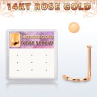 drsc27 caja 12 piercing nariz oro rosa 14 kts 0 6mm redonda 1mm distribuidor mayorista