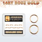 drsel1 caja display 8 anillos continuos oro rosa 14 kts diametro 8mm 10mm al por mayor