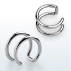 ecf clip helix falso clip acero quirurgico doble aro venta
