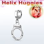 ehh765 pendiente huggie helix acero inoxidable colgante esposas grabado freedom plata distribuidor