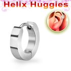 er248m tiny matt polished 316l steel helix huggie
