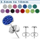 erfrr par piercing nariz acero inoxidable cristal ferido distribuidor