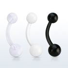 fbnuvs bioflex belly banana, 14g (1.6mm) with 5 6mm ball