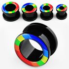 ftab dilatacion tunel tornillo acrilico negro logo colores arco iris venta