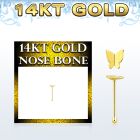 gbbt2 piercing nariz hueso oro 14 kts 0 6mm mariposa oro liso 2 5mm distribuidor