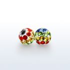 gmfr6 bola 6mm multi cristal ferido bandera gay rosca distribuidor