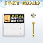 gnb2x caja 9 piercing nariz oro 14 kts zirconia redonda 1 5mm mayorista