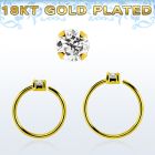 gpnhz2 aros nariz continuos plata 925 oro 18 kts zirconita 2mm venta
