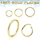gpsegh18 18k gold plated silver hinged segment ring 18g