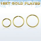 gpsel20 0 8mm gold plated silver seamless ring diameter 8 12mm