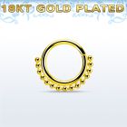 gpspv16 aro continuo piercing septum plata oro 18 kts con cuentas inferior distribuidor