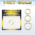 gsel16 solid 14kt gold seamless ring 1 2mm w diameter 8 12mm