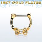 gsepk14 septum click plata 925 oro 18 kts barra cierre acero 316l arco zirconia centro mayorista