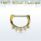 gsepq16 septum clicker plata 925 oro 18 kts barra cierre acero 316l 1 zirconia 4 zirconia barra 14 516 6mm 8mm mayorista