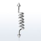 indcn5 barbell industrial espiral acero quirurgico conos 5mm al por mayor