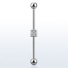 indsh1 barbell industrial acero 316l bolas e 5mm dado acero 316l centro barra 38mm distribuidor