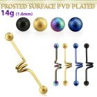 intcfo5 barbell industrial espiral acero 316l anodizado bolas acero esmerilado 5mm al por mayor