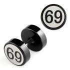 ipls10 plug falso anodizado negro logo 69 rayado laser lado 8mm distribuidor mayorista
