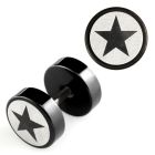ipls5 black anodized fake plug with star logo on one side