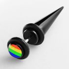 ivtpl3 black acrylic fake taper with rainbow logo o rings