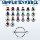 jbnpe5 steel round nipple shield w 2 bezel set jewel balls